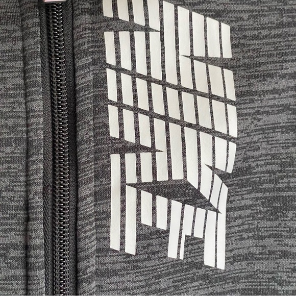 Nike Heathered Gray Zip-Up Sweatshirt Hoodie 12 Months - Picture 5 of 8